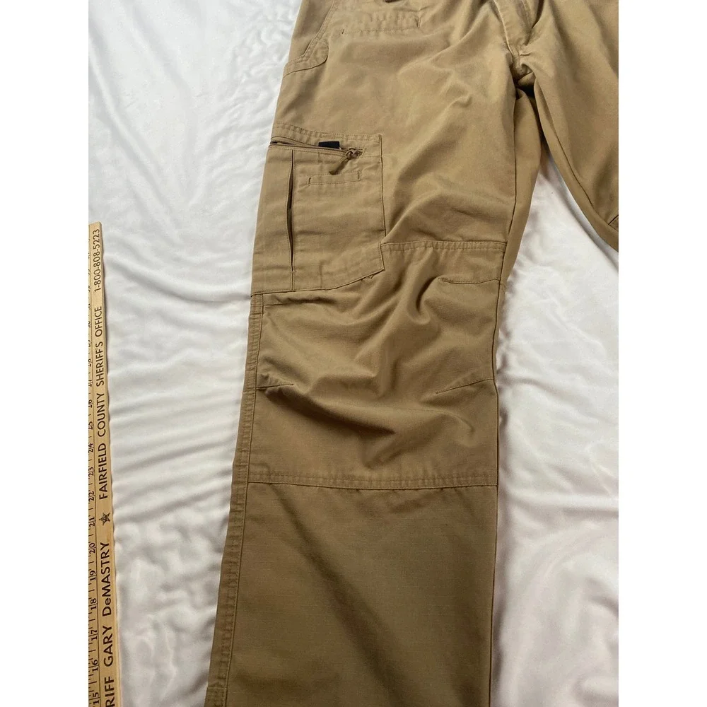 LA Police Gear Atlas Tactical Pants Mens 38x30‎ Coyote Brown Ripstop Cargo LAPG